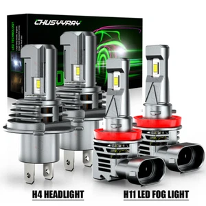 For 2007 - 2014 Honda CRV CR-V LED Headlight Fog Light High Low Dual Beam Bulbs - Picture 1 of 13