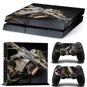 SKIN PS4 + MANETTES PROTECTION DECOR ARMY GUN AUTOCOLLANT STICKER PS020 - Imagen 1 de 1