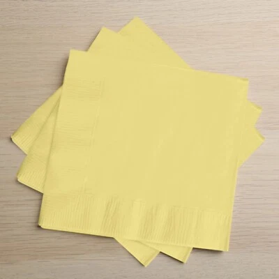 50 Disposable 2 Ply Soft Dinner Cocktail Paper NAPKINS Party Tableware Supplies - Image 1 of 2