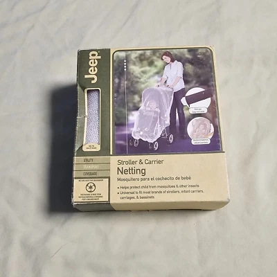 Jeep stroller & carrier white mosquito and insect netting FREE SHIPPING - Image 1 of 4