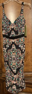 NWT NICOLE MILLER Women’s Sleeveless Jewel Print Below The Knee Sheath Dress  6 - Picture 1 of 11
