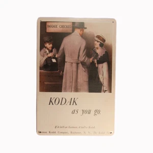 Tin Sign KODAK AS YOU GO Sprint Drink Bar Whisky Rustic Look - Picture 1 of 1