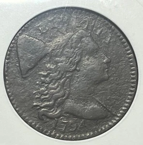 1794 Liberty Cap Large Cent - Scarce S-61; ANACS Genuine (Looks VF+/XF) - Picture 1 of 5