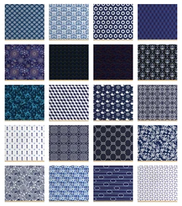 Ambesonne Blue Print Fabric by the Yard Decorative Upholstery Home Accents - Picture 1 of 164