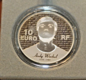 SERIE # 2017 - ANDY WARHOL - 10 Euro Silbermünze MONNAIE DE PARIS 2011 Frankreich - Bild 1 von 14