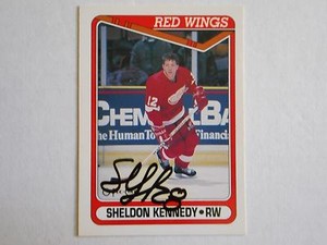 SHELDON KENNEDY AUTOGRAPHED CARD W/COA
