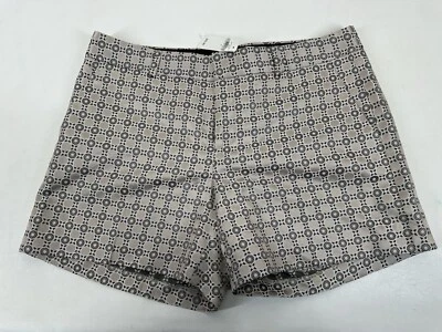 Pantalones Cortos Banana Republic Mujer 10 Jacquard Metálico Chino Nuevo Dorado Foto 1 de 4