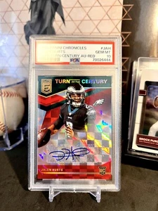 ⭐️ JALEN HURTS 2020 DONRUSS ELITE PSA 10 GEMA COMO NUEVO NOVATO AUTO RC SP/99 🔥 - Imagen 1 de 2