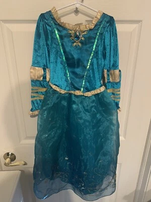 Fantasia Disney Store Mérida Floresta Verde Bravo Criança Tamanho Pequeno 5/6 Gem Cameo - Imagem 1 de 4