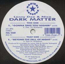 Lenny Dee & Nico- Dark Matter Techno Acid House 1991 HAL-12281 Vinyl 12''