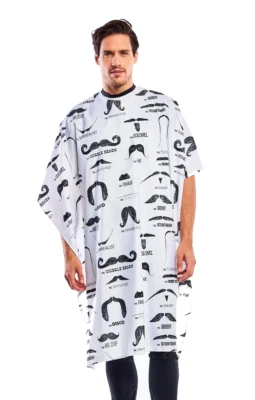 Betty Dain Stache Styling Cape CA-860 White