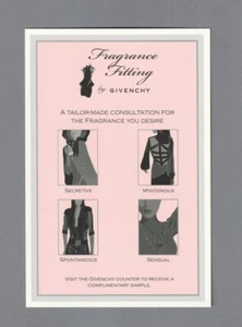 Werbekarte Postkartenformat - Fragrance Fitting Givenchy beidseitig - Bild 1 von 2