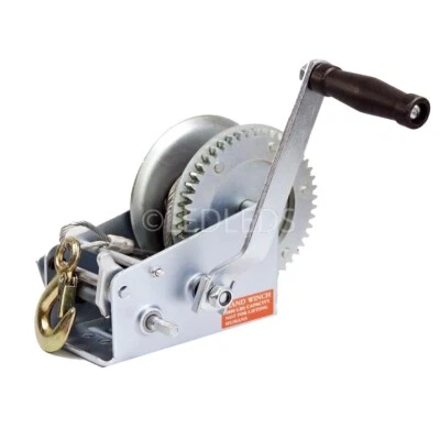 ARGANO 1500KG 3000LB VERRICELLO PARANCO MANUALE FUNE CAVO ACCIAIO 10 MT BARCA - Immagine 1 di 4