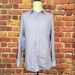 Camisa de manga larga Faherty Reserve para hombre abotonada púrpura blanca a cuadros XXL - Imagen 1 de 12