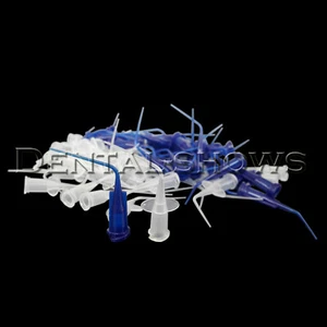Jeringa de riego dental desechable puntas orales plástico azul/transparente 0,25 mm - Imagen 1 de 12
