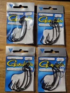 Gamakatsu Angelhaken Super Line 5/0 EWG extra breiter Lückenhaken #74415 4er-Pack - Bild 1 von 1