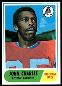 1968 Topps #202 John Charles RC Boston Patriots - Picture 1 of 2