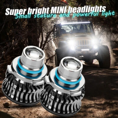 2PCS H11 H7 9005 9006 LED Laser Headlight Bulbs Projector Lens Fog Light Lamp - Image 1 of 4