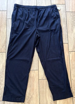 Pantalones de salón Nautica Checkers PJS con cordón de franela XXL NUEVOS CON ETIQUETAS XBW Foto 1 de 4