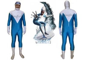 Niño Adulto Increíbles Frozone Disfraz Superhéroe Zentai Traje Halloween Cosplay - Imagen 1 de 3