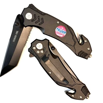 Navaja de bolsillo Trump 2024 President táctica hoja plegable asistida por resorte Foto 1 de 4