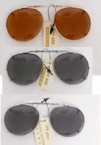Clip on ajustable flip up Verres rond rondes petits taille sur lunettes MT1427S - Foto 1 di 4