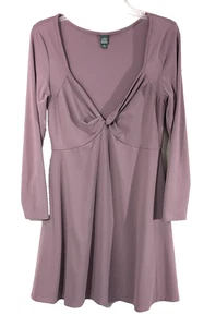 Mini Vestido Wild Fable Para Mujer XXL Púrpura Tejido Manga Larga Frente Torcido Fairycore - Imagen 1 de 14