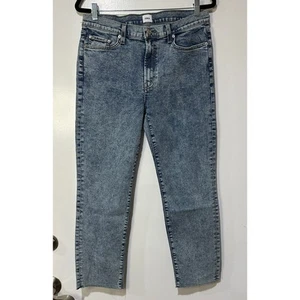 Pantalones de mezclilla Edwin Bree pierna recta cósmicos cintura alta dobladillo crudo talla 31 nuevos con etiquetas hasta el tobillo - Imagen 1 de 10