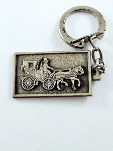 PORTE-CLES - CARROSSERIE P. MARION - HAUBACOURT - Chevaux, Calèche - 1960s - Picture 1 of 2