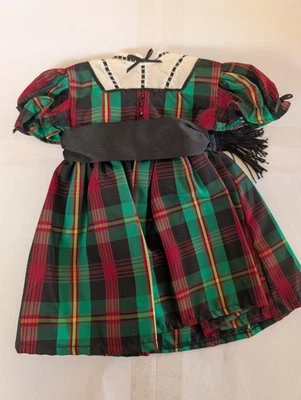 Vestido de Navidad Pleasant Company American Girl Addy's Tarten a cuadros Foto 1 de 2