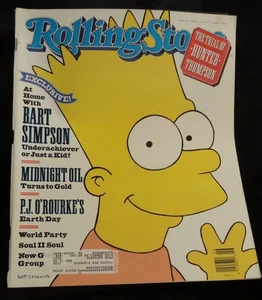 Rolling Stone Magazine 581 - June 28 1990 - Bart Simpson Cover, Hunter Thompson - Picture 1 of 1