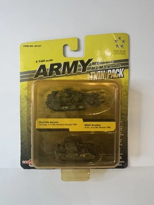 Paquete Doble Vintage Dragon Modelo CanDo Ejército Escala 1/144 M1A1HA Abrams M3A2 Bradley Foto 1 de 4