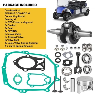 Varilla de conexión del cigüeñal STD y válvula de pistón para carro de golf Yamaha G14A 1995-1996 Foto 1 de 4