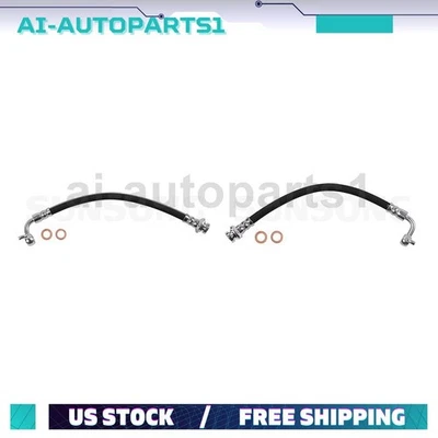 2pcs Rear Left & Right Brake Hydraulic Hose For INFINITI G25 2011 2012 RWD AWD - Image 1 of 4