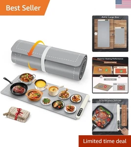 Bandeja calefactora de alimentos extra grande enrollable - Ideal para fiestas y eventos al aire libre - Imagen 1 de 10