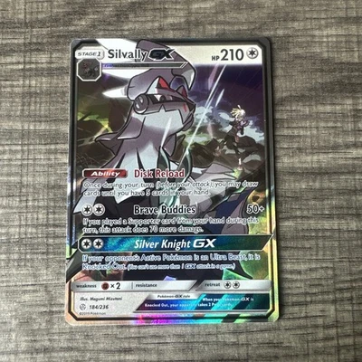 Silvally GX 184/236 – Cosmic Eclipse SM12 – Ultra Rare Pokémon Sun & Moon NM a2  - Image 1 of 2