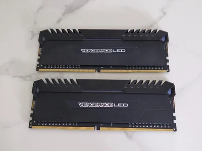 Corsair Vengeance LED 16GB (2x8GB) DDR4 Memory Kit 3000Mhz - CMU16GX4M2C3000C15 - Image 1 of 2