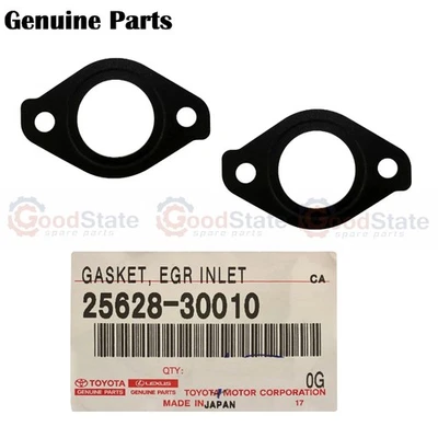 Genuine Hilux KUN35 KUN26 KUN25 KDN190 KDN170 KDN166 1KD 2KD EGR Inlet Gasket x2 - Image 1 of 3