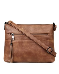 Crossbody Bags for Women, Lightweight Medium Crossbody Purse, Soft Leather Wo... - Picture 1 of 9