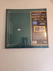 Pioneer E-Z Load 12x12 Memory Book /Scrapbook Green New - 20 Pages - Picture 1 of 3