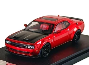 DODGE Challenger SRT Hellcat - Double intake Hood - red - Stance Hunters 1:64 - Foto 1 di 6