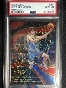 2023 Select #241 Chet Holmgren Courstide Red Disco /49 PSA 10 - Picture 1 of 2