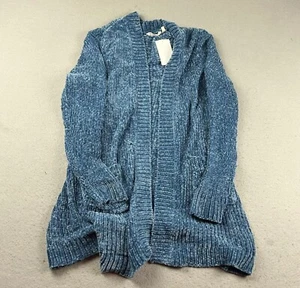 Soft Surroundings Cardigan Womens XL Blue Long Sleeves Open Sweater NWT - Picture 1 of 10