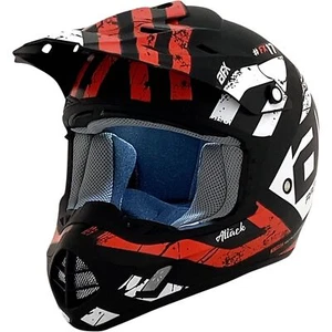 AFX FX-17 Helmet - Attack - Matte Black/Red - 4XL 0110-7640 - Picture 1 of 8