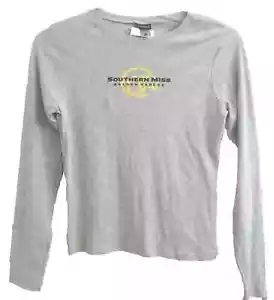 University Of Southern Miss Golden Eagles Junior Ladies Long Sleeve Shirt Large - Picture 1 of 5
