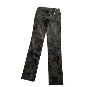 Escada for Neiman Marcus Slim Straight Black Lace Print Jeans US6 - Bild 1 von 10