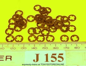 J155 Jouef HO Neu Ersatzteile 50x Selbstsichernd 4mm Stahlringe - Bild 1 von 1