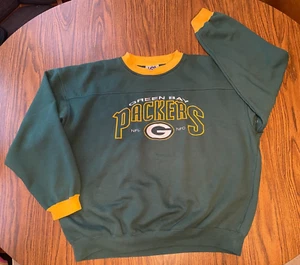 Green Bay Packers NFL Football Erwachsene XL Sweatshirt Pullover LEE Crewneck VINTAGE - Bild 1 von 12