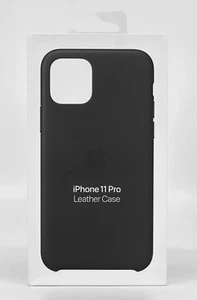 OEM Apple Genuine Leather Case for iPhone 11 Pro / iPhone 11 Pro Max - Black - Picture 1 of 6