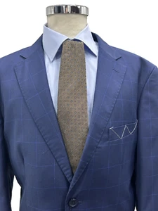 Traje Hombre Príncipe de Gales Azul Fresco Lana Tasmania 46 48 50 52 54 56 58 60 - Imagen 1 de 12